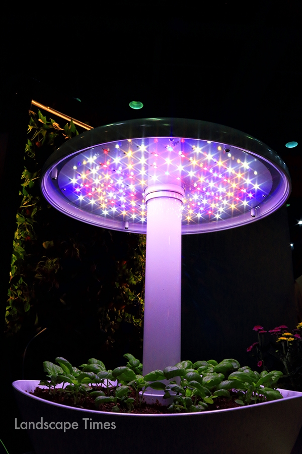 엠오그린의 LED 식물재배기      [사진 지재호 기자]