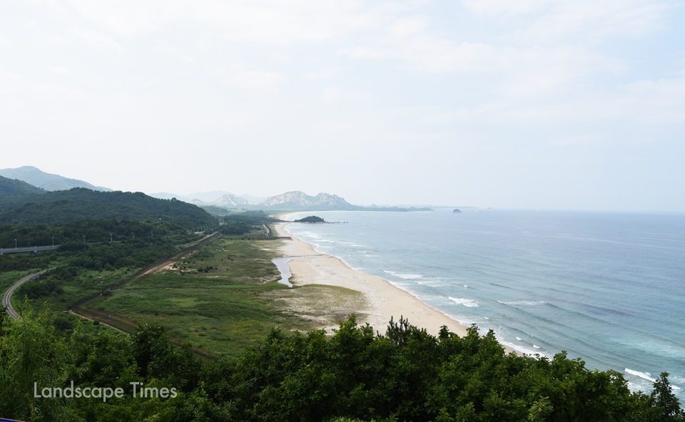통일전망대에서 바라본 북한 땅