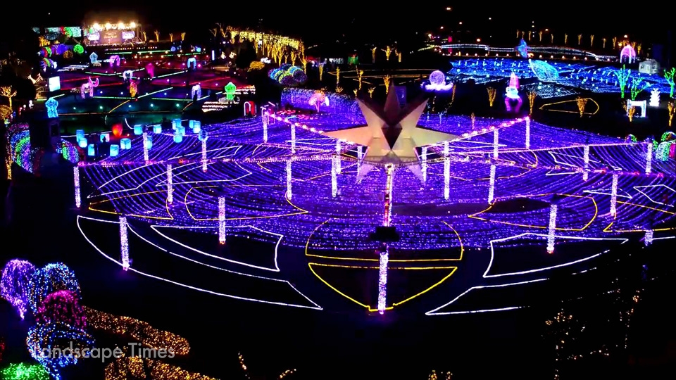 울산대공원 장미원 빛축제 모습  [사진제공 에코스타일]