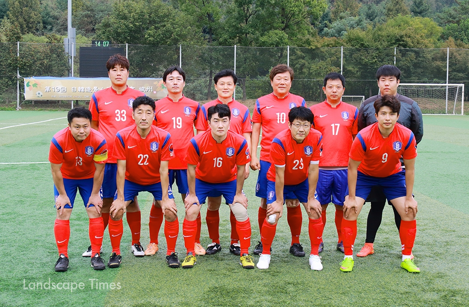 한국조경인축구단 A팀  ⓒ지재호 기자
