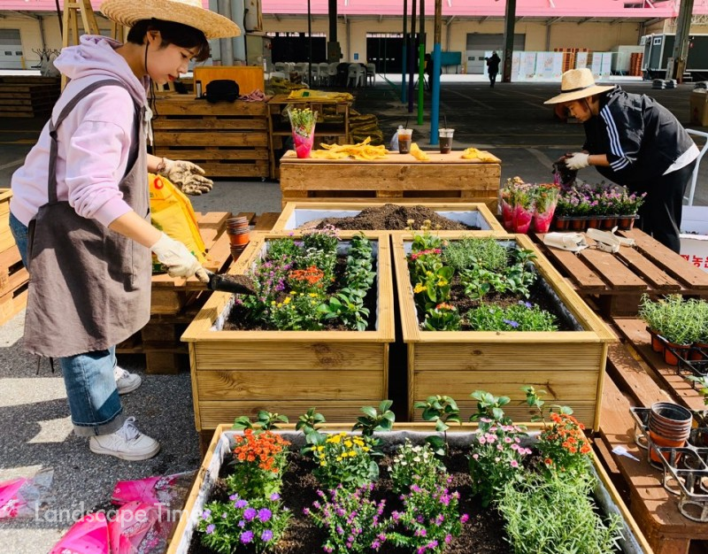 지역을 돌보는 꽃집 커뮤니티형 정원프로젝트 '천안케어, 꽃천안' ⓒ청년여가연구소