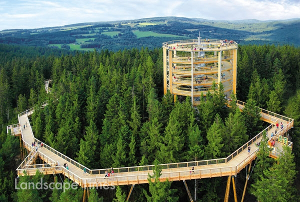 체코 리프노 국립공원에 조성된 트리탑 워크  ⓒ환경부