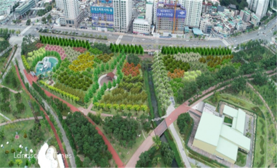 부산시민공원 농협 기부숲 조성계획 ⓒ부산시