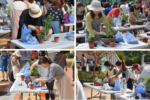 대한민국도시농업박람회 생활원예경진대회 모습