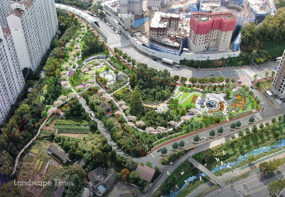 용인 수지구 성복동에 준공된 별다올 근린공원 모습   ⓒ용인시