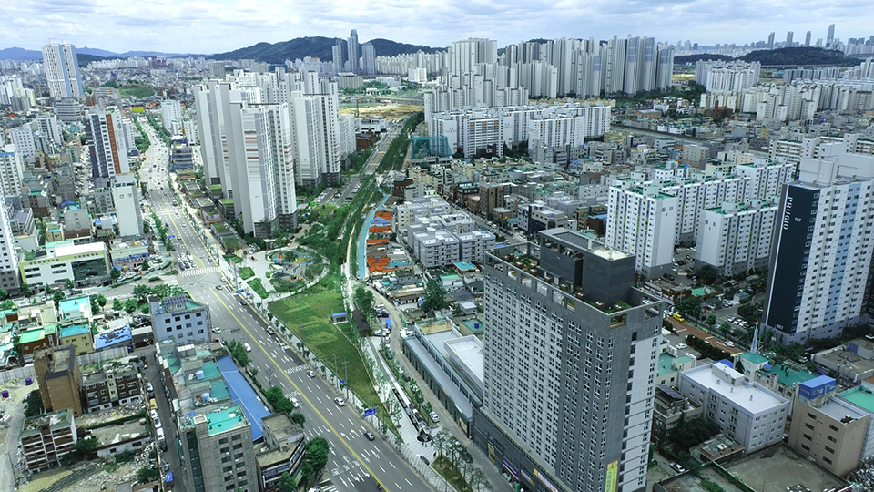 2021 녹색도시 우수사례 최우수상 '인천 수인선 바람길숲' 전경 ⓒ산림청