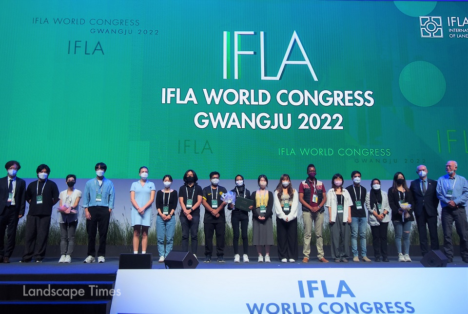 IFLA 2022 학생 샤레트 수상자들
