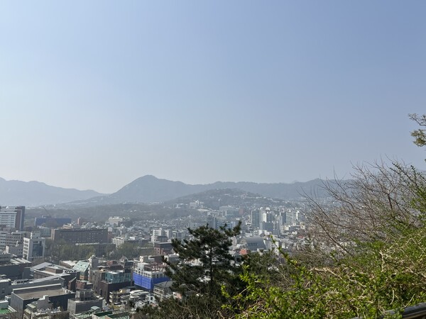 한양도성 안쪽의 서울시내 전경