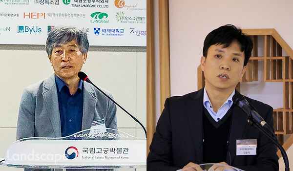 허갑래 차기 감사(왼쪽)와 김충식 차기 수석부회장