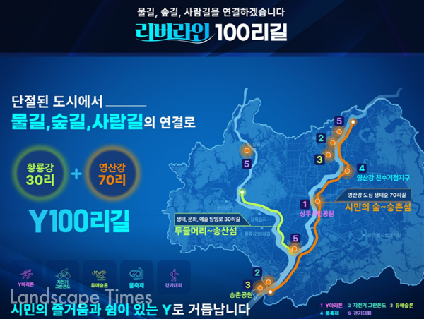  ‘영산강 100리길, Y프로젝트’ 그랜드 플랜  ⓒ광주광역시