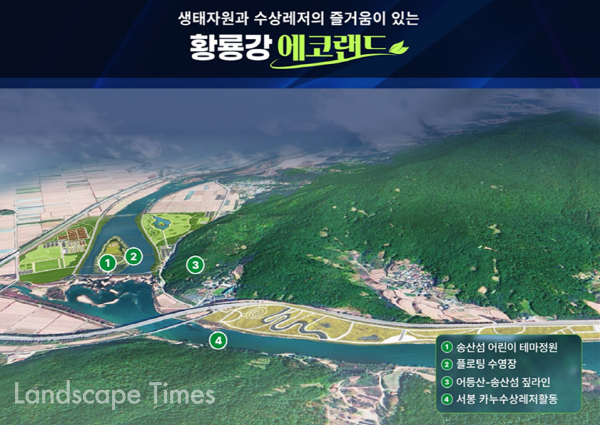 ‘영산강 100리길, Y프로젝트’ 황룡강 에코랜드 사업계획 조감도 ⓒ광주광역시