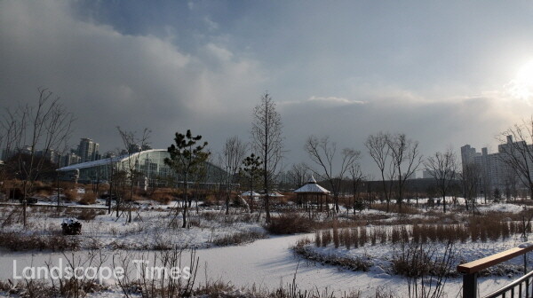 일월수목원의 겨울 풍경 ⓒ수원시